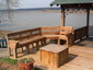 Wooden Deck Furniture after Cleaning and Sealing
