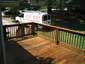 pressure treated deck after cleaning